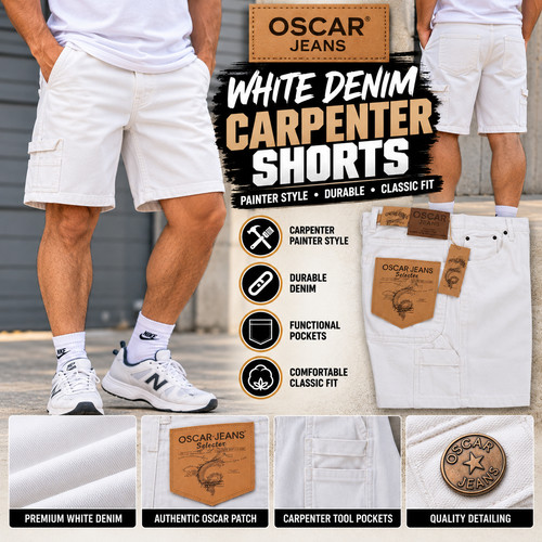 Men white carpenter - men's,