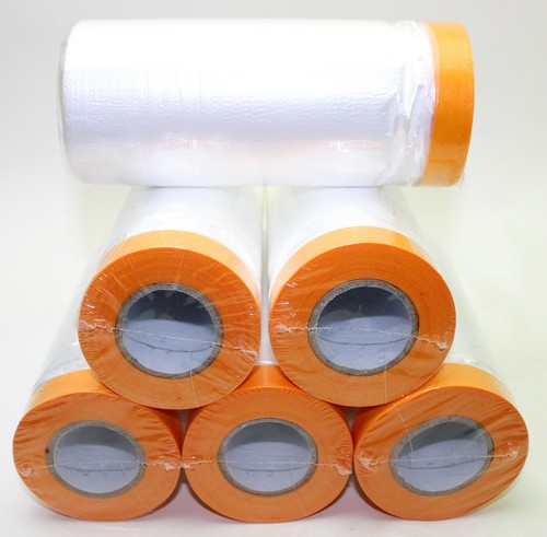Pre taped plastic masking film - plastic,