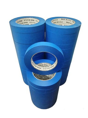 Rolls blue painters tape - of,