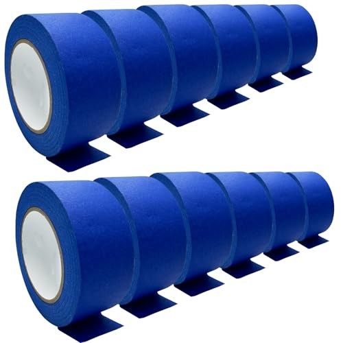 Blue painter tape rolls - painter's, 12