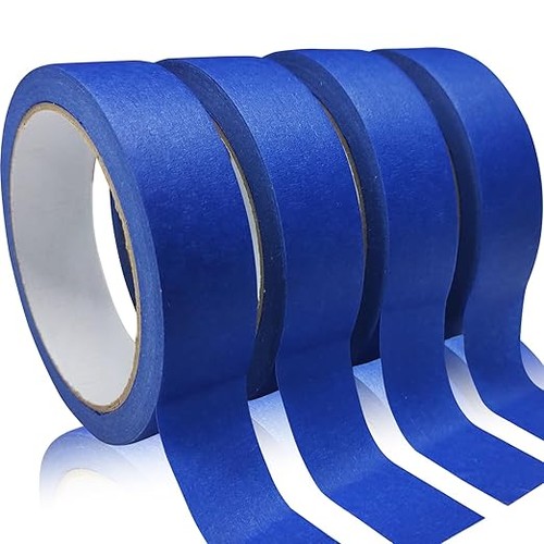 Blue painters tape roll - painters, 4