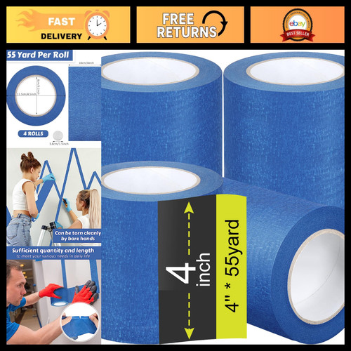 Rolls blue masking tape 4 - 4,