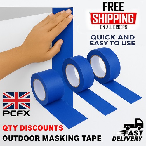 Blue masking tape - blue, 50m