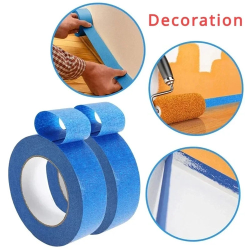 Rolls blue painter tape - 3,